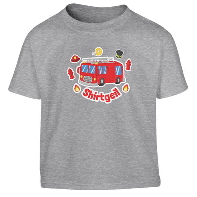 Niedliches Niedliches Feuerwehrauto Design Kinder Jungen T-Shirt