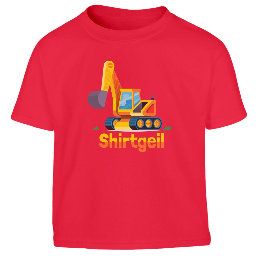 Bewundernswertes Baggermotiv Kinder Jungen T-Shirt
