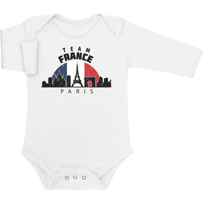 Team France 2024 Olympische Spiele Baby Langarm Body