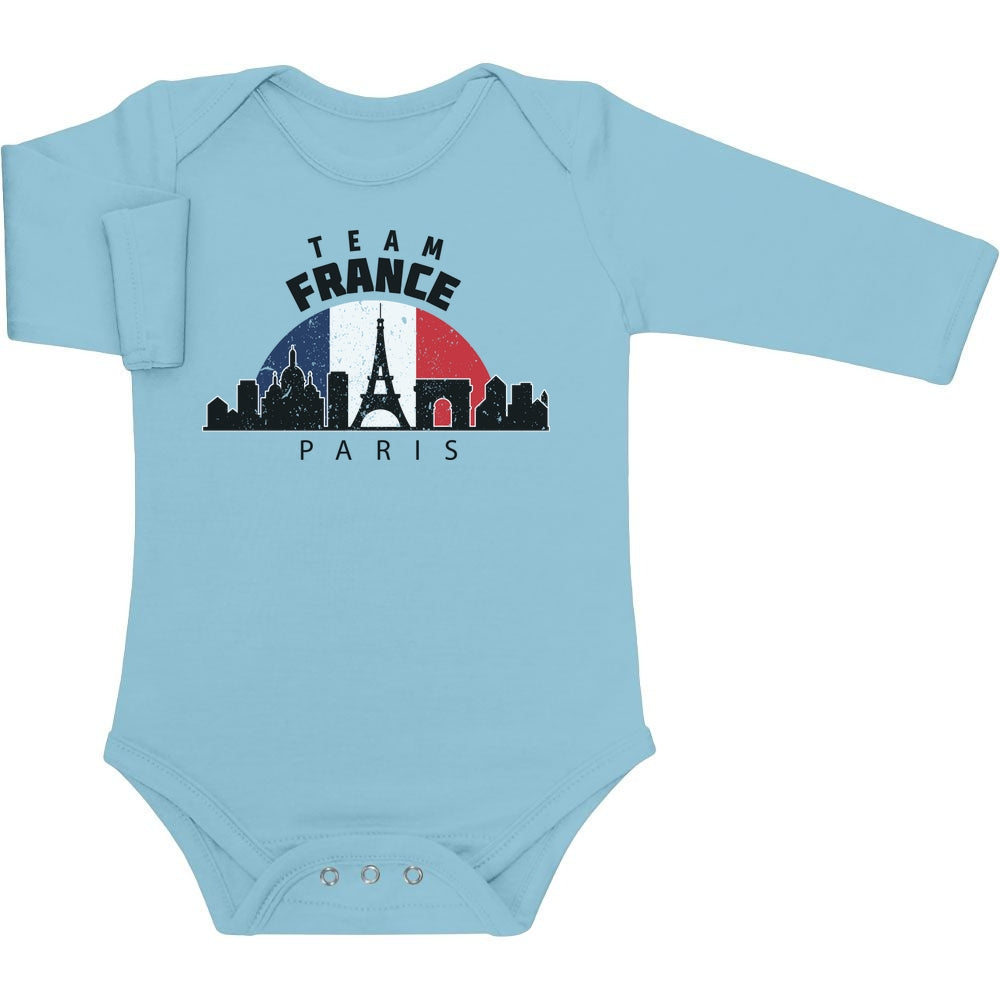 Team France 2024 Olympische Spiele Baby Langarm Body