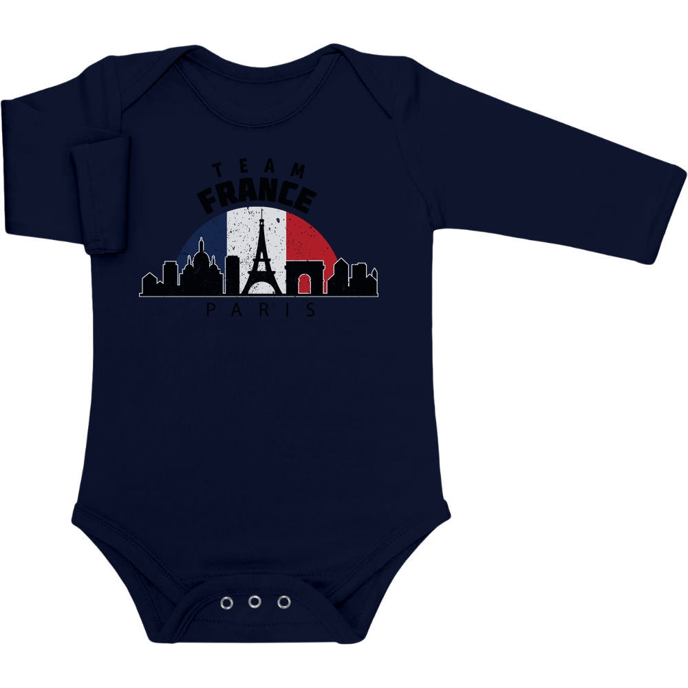 Team France 2024 Olympische Spiele Baby Langarm Body