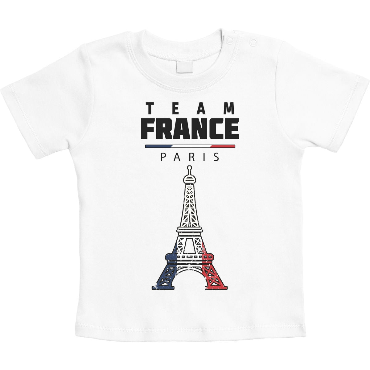 Team France Eiffel 2024 Olympische Spiele Unisex Baby T-Shirt Gr. 66-93