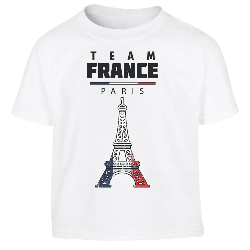 Team France Eiffel 2024 Olympische Spiele Kinder Jungen T-Shirt