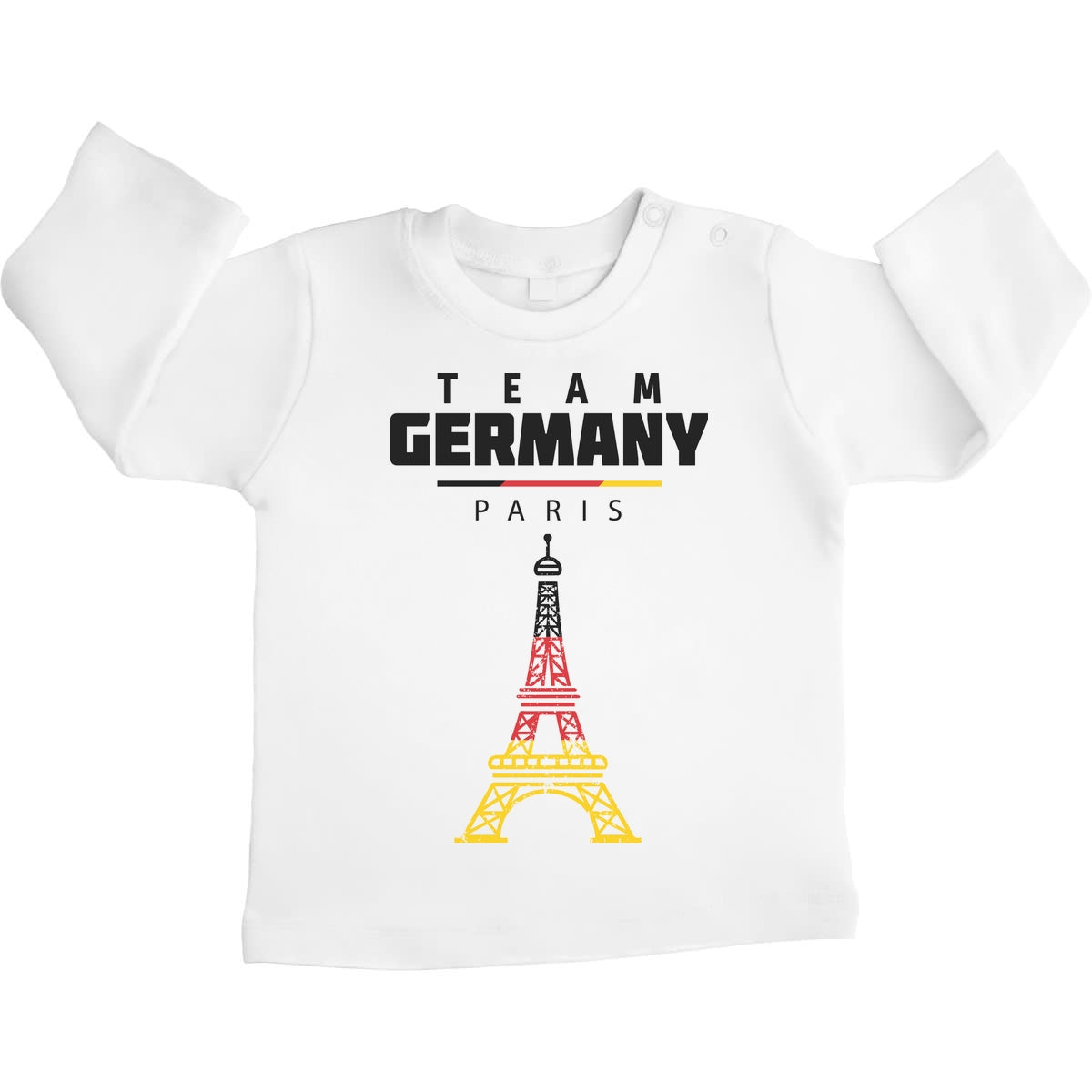 Olympische Spiele Team Germany 2024 Unisex Baby Langarmshirt Gr. 66-93