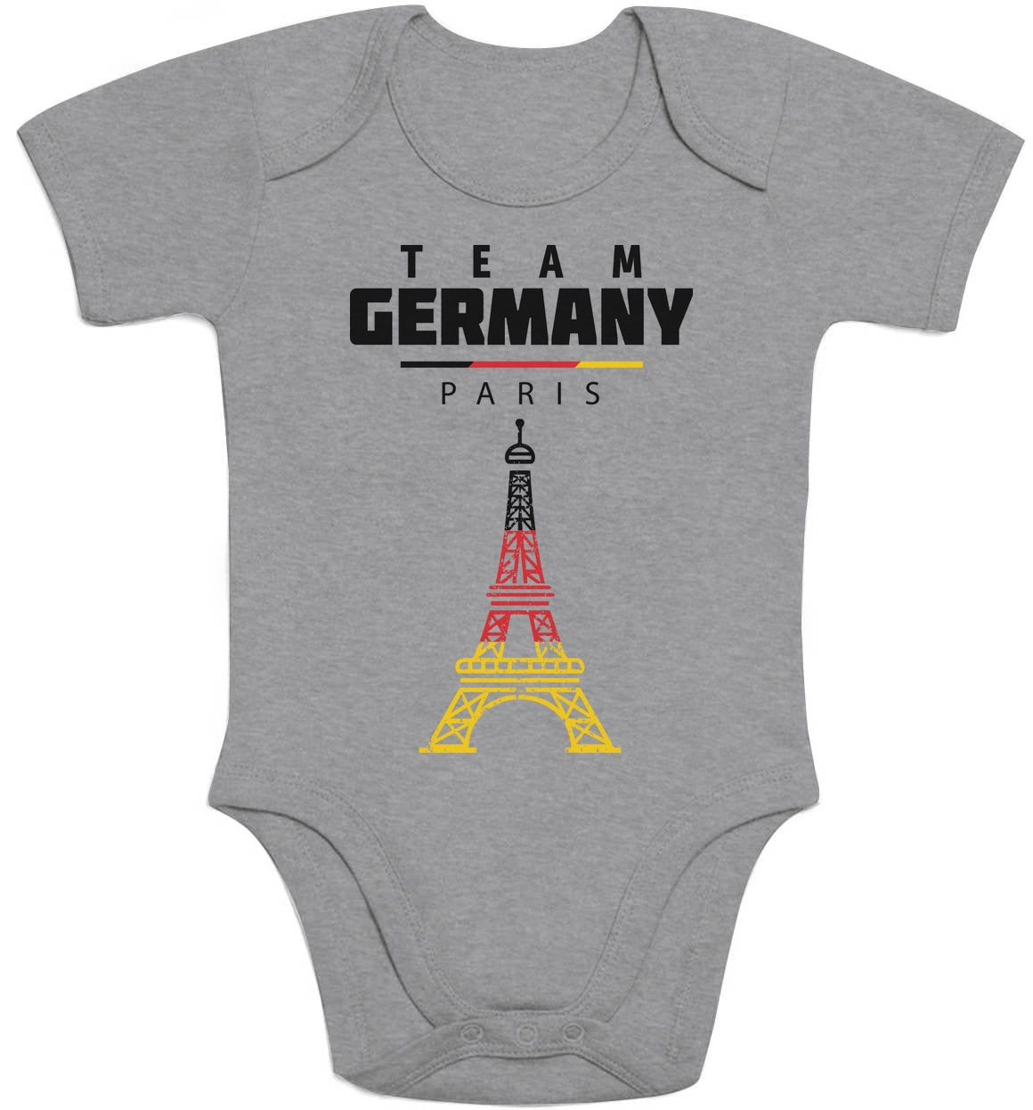 Olympische Spiele Team Germany 2024 Baby Body Kurzarm-Body