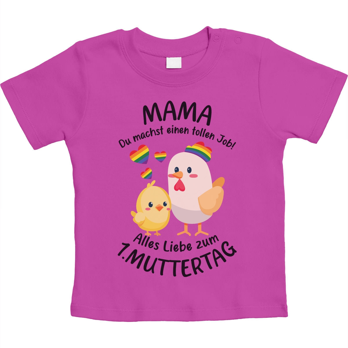 Mama Du Machst Einen Tollen Job - Süße Nachricht für LGBT Mama Unisex Baby T-Shirt Gr. 66-93