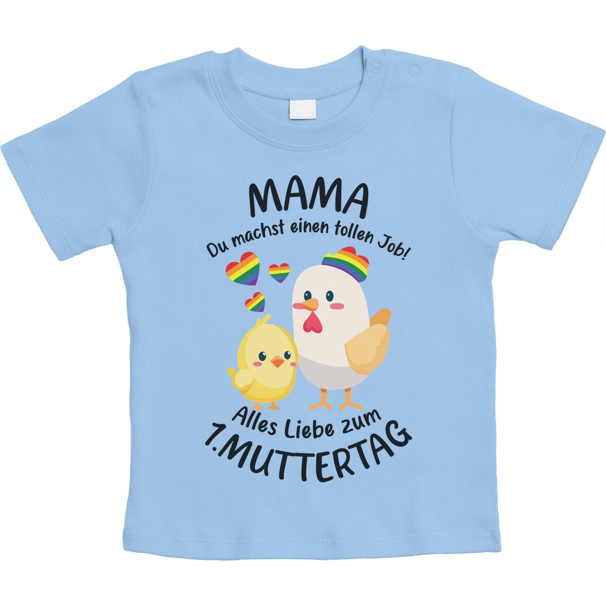 Mama Du Machst Einen Tollen Job - Süße Nachricht für LGBT Mama Unisex Baby T-Shirt Gr. 66-93