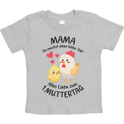 Mama Du Machst Einen Tollen Job - Süße Nachricht für Mama Unisex Baby T-Shirt Gr. 66-93
