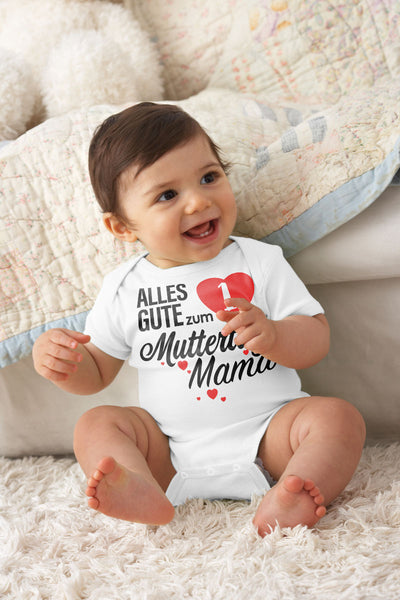 Muttertagsgeschenk - Alles Gute zum 1. Muttertag Mama Baby Body Kurzarm-Body