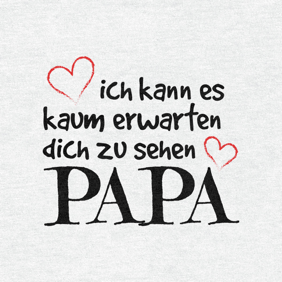 Ich Kann Es Kaum Erwarten Dich Zu Sehen Papa Unisex Baby Langarmshirt Gr. 66-93