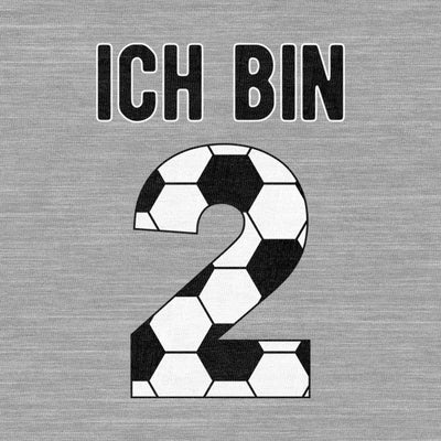 Ich bin 2 - Geburtstag Fußball Geschenk Geburtstagskind Kinder Jungen T-Shirt