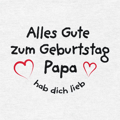 Alles Gute Zum Geburtstag Papa Hab dich Lieb Baby Body Kurzarm-Body