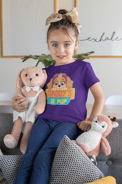 Daddy's Lil PUP Skye Geschenk Papa Mädchen T-Shirt