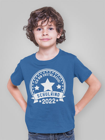 Ich bin ERSTKLASSIG Schulkind 2022 Einschulung Schulanfang Kinder Jungen T-Shirt