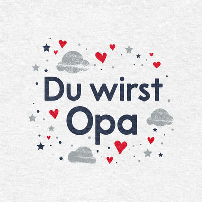 Du wirst Opa - Ankündigung Geschenk Großvater Baby Body Kurzarm-Body