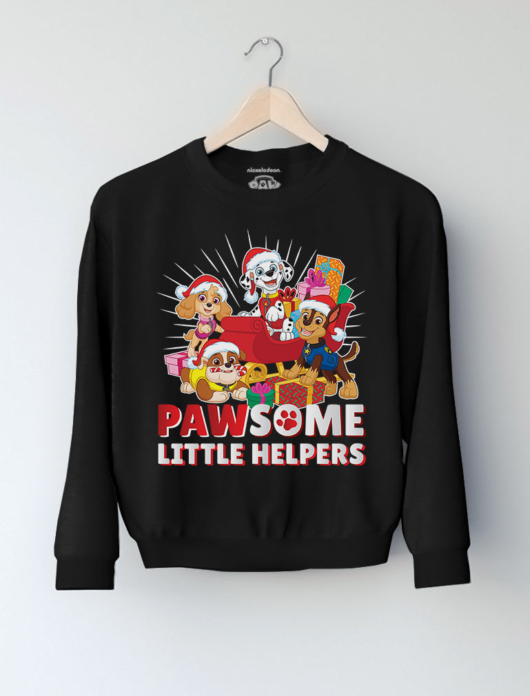 Paw Patrol Christmas Pawsome Little Helpers Santa Kinder Pullover Sweatshirt