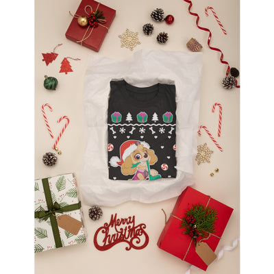 Paw Patrol Ugly Christmas Skye Weihnachtsgeschenk Mädchen T-Shirt