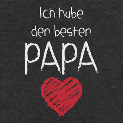 Ich habe den besten Papa mit Herz Unisex Baby T-Shirt Gr. 66-93