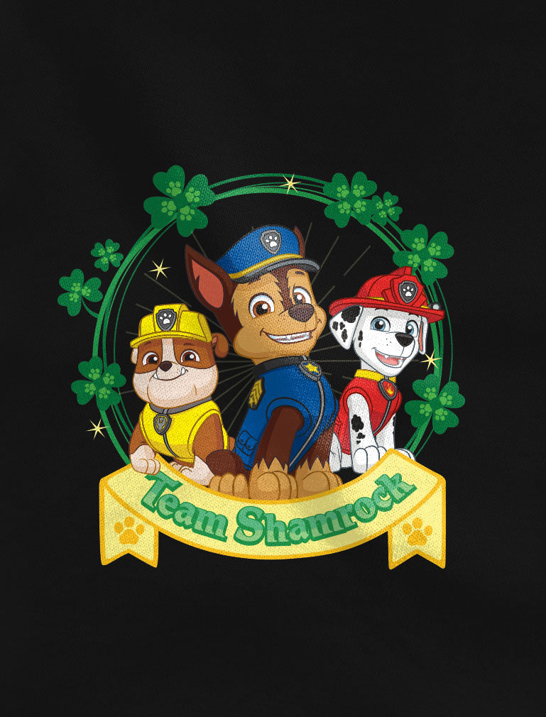 Team Shamrock Chase Marshall Rubble St. Patricks Day Kinder Jungen T-Shirt