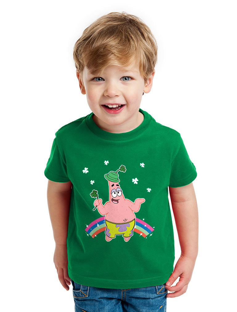 Schwammkopf Patrick Shamrock Hut Happy St. Patricks Day Kinder Jungen T-Shirt
