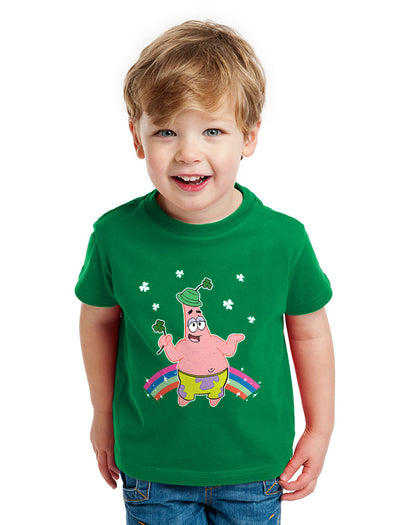 Schwammkopf Patrick Shamrock Hut Happy St. Patricks Day Kinder Jungen T-Shirt