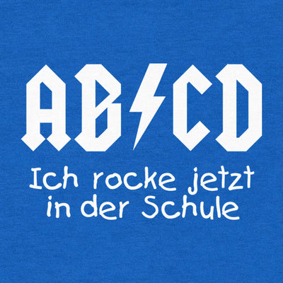 Zum Schulanfang - ABCD Ich rocke jetzt in der Schule Kinder Jungen T-Shirt