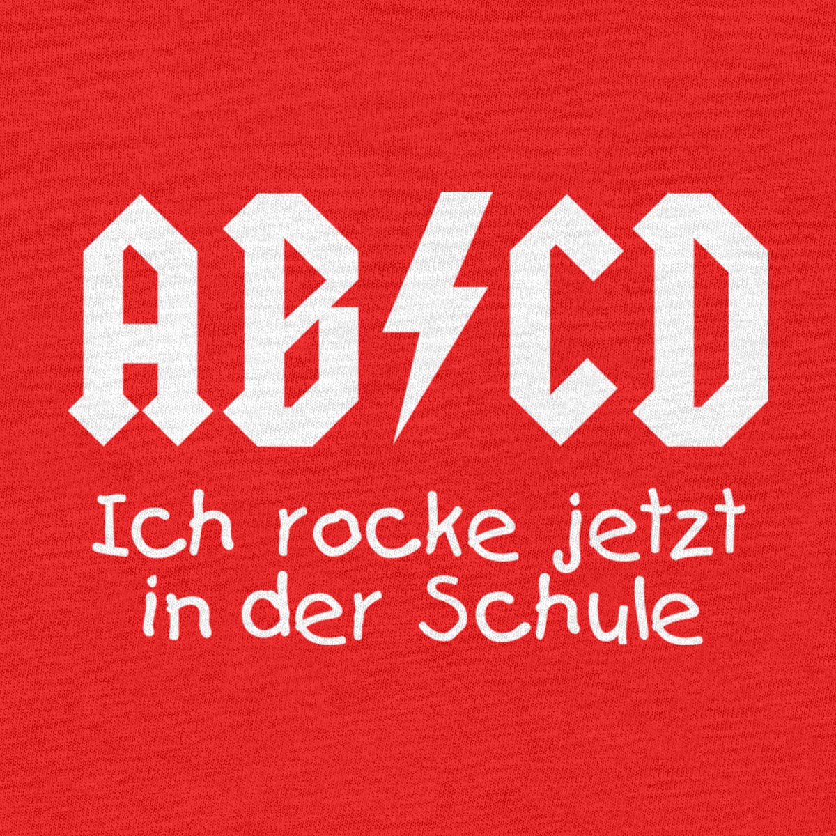 Zum Schulanfang - ABCD Ich rocke jetzt in der Schule Mädchen T-Shirt