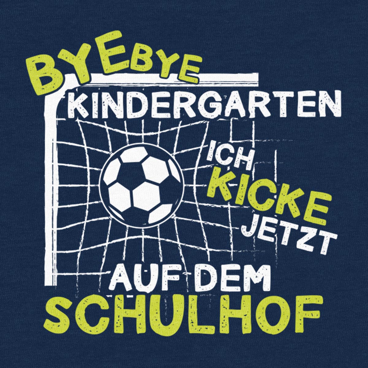 Schulstart Fussball Geschenk Schulanfang Junge Einschulung Kinder Jungen T-Shirt