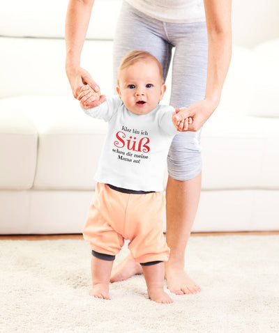 Klar bin ich Süß schau dir meine Mama an Unisex Baby Langarmshirt Gr. 66-93