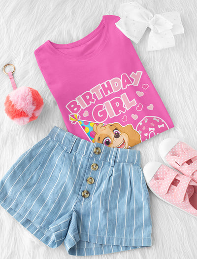 Skye Paw Patrol Birthday Girl 2 Jahre Geburtstag Mädchen T-Shirt