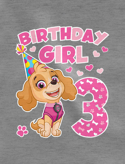 Skye Paw Patrol Birthday Girl 3 Jahre Geburtstag Mädchen T-Shirt