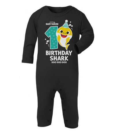 Birthday Baby Shark 1 Jahre Geburtstag Geschenk Baby Strampler Strampelanzug