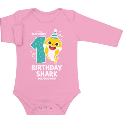 Erster Geburtstag Baby Shark Birthday 1 Jahr Baby Langarm Body