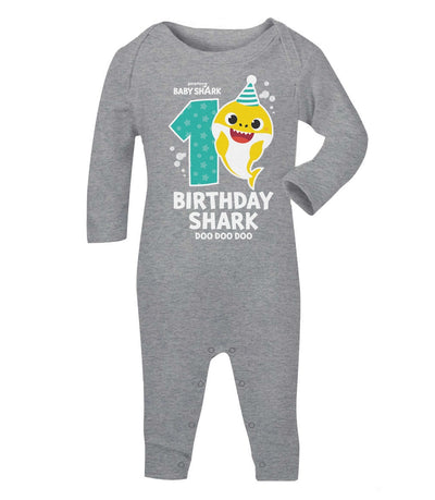 Birthday Baby Shark 1 Jahre Geburtstag Geschenk Baby Strampler Strampelanzug