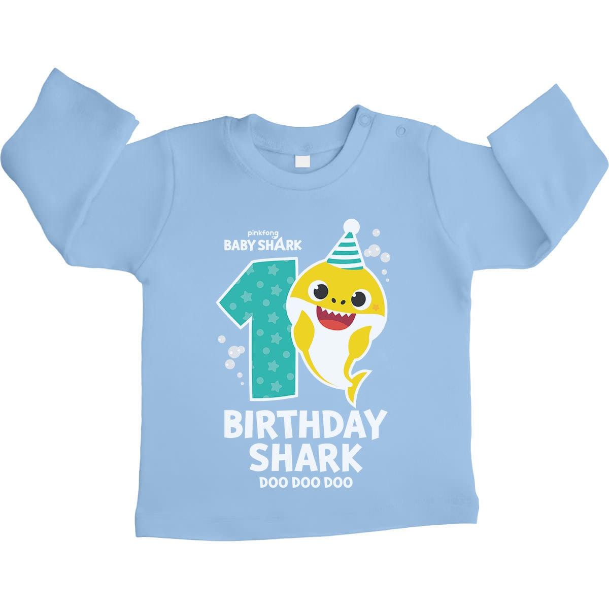 Geburtstag Baby Shark 1 Jahre Geschenk Unisex Baby Langarmshirt Gr. 66-93
