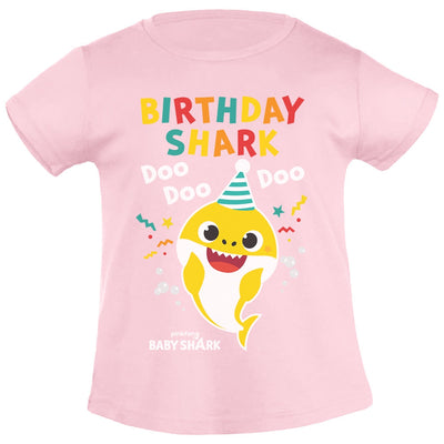 Baby Shark Geburtstagskind Birthday Shark Mädchen T-Shirt
