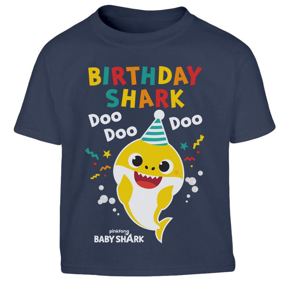 Baby Shark Geburtstagskind Birthday Shark Kinder Jungen T-Shirt
