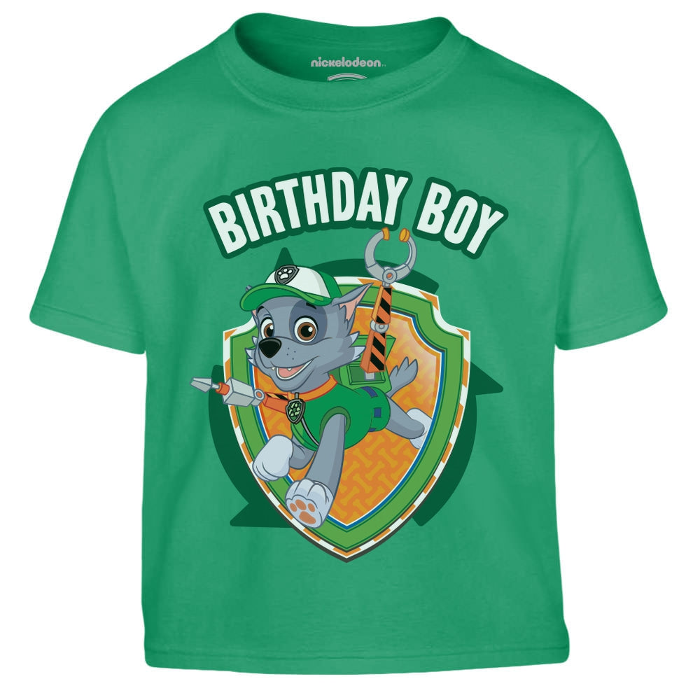 Paw Patrol Rocky Birthday Boy Geburtstag Junge Kinder Jungen T-Shirt