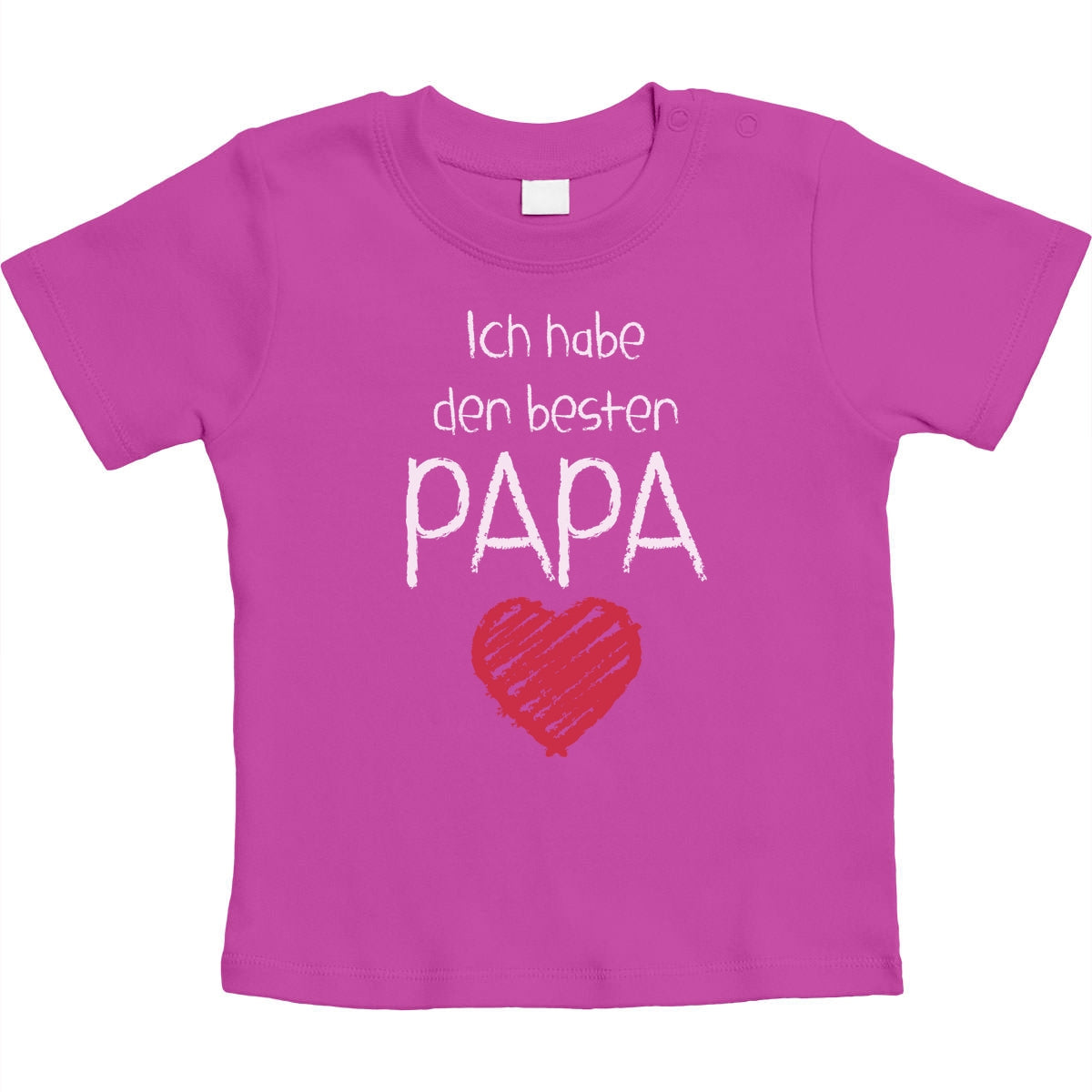 Ich habe den besten Papa mit Herz Unisex Baby T-Shirt Gr. 66-93