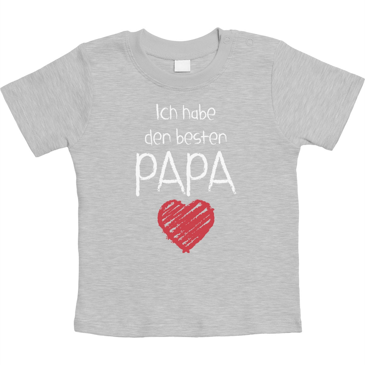 Ich habe den besten Papa mit Herz Unisex Baby T-Shirt Gr. 66-93