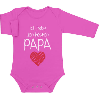 Ich habe den besten Papa mit Herz Baby Langarm Body
