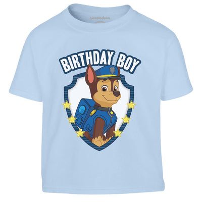 Paw Patrol Chase Birthday Boy Geburtstag Junge Kinder Jungen T-Shirt