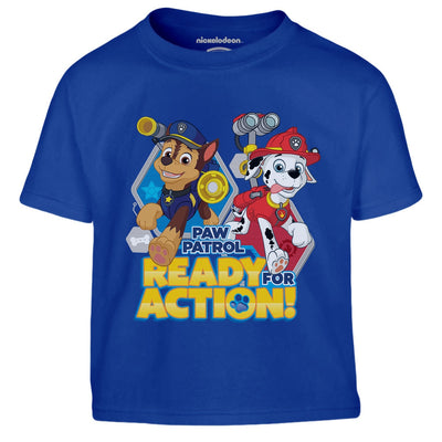 Paw Patrol - Ready for Action Chase und Marshall Kinder Jungen T-Shirt