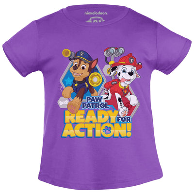 Paw Patrol - Ready for Action Chase und Marshall Mädchen T-Shirt