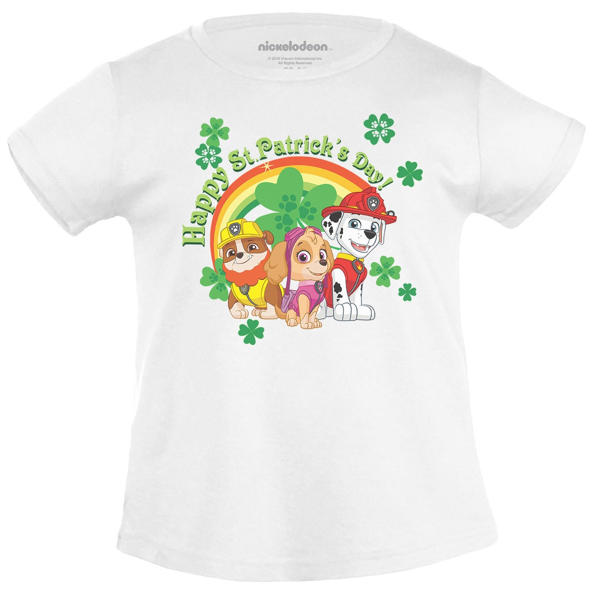 Happy St. Patricks Day! Shamrock Skye Marshall Rubble Mädchen T-Shirt