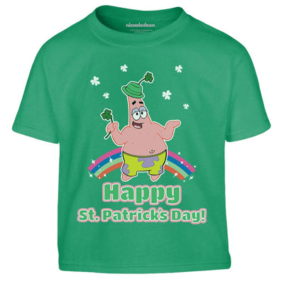 Schwammkopf Patrick Kleeblatt Hut Happy St. Patricks Day! Kinder Jungen T-Shirt