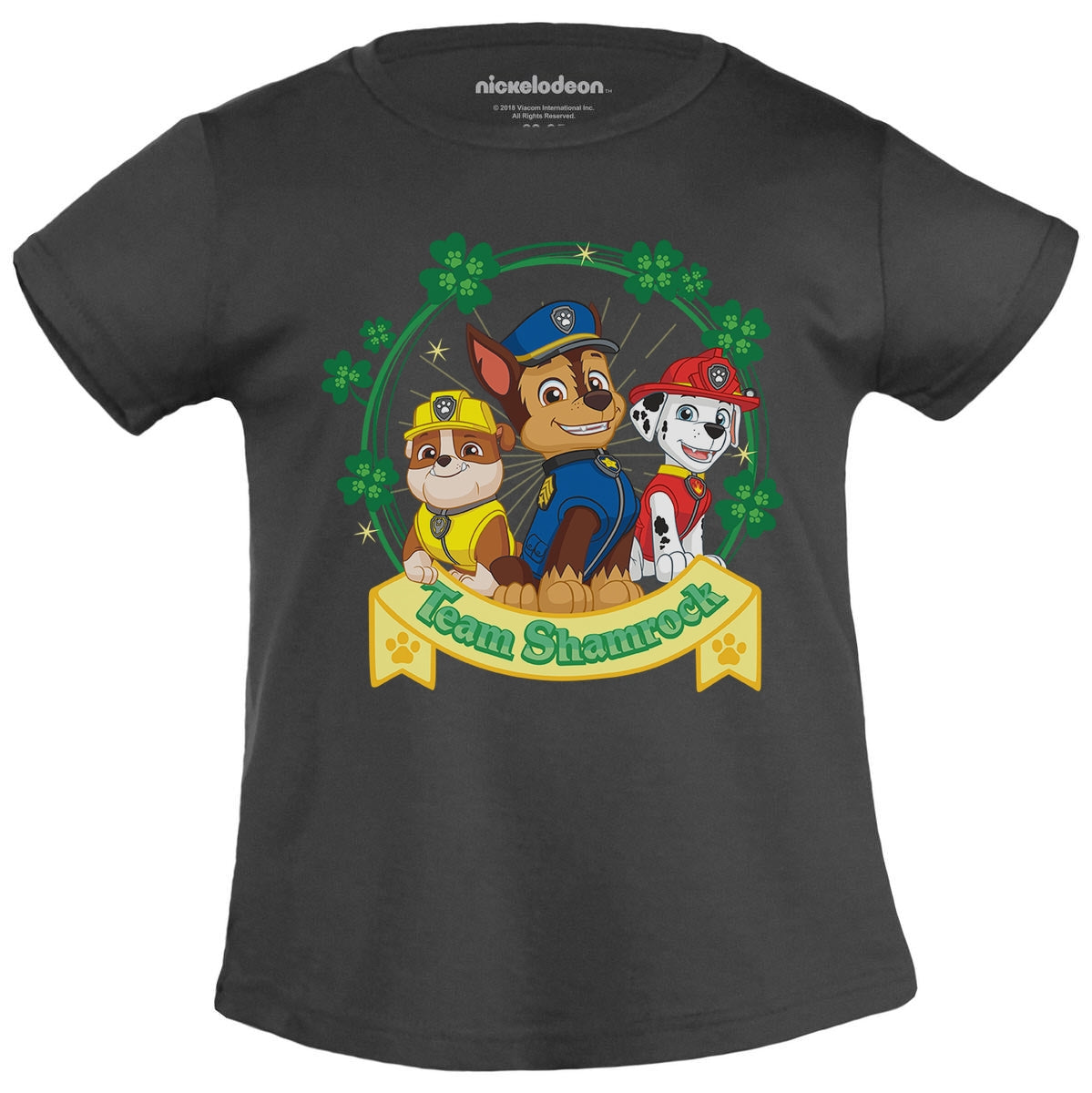 Team Shamrock Chase Marshall Rubble St. Patricks Day Mädchen T-Shirt