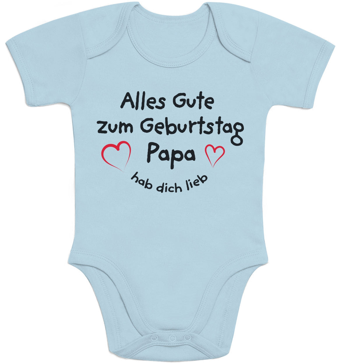 Alles Gute Zum Geburtstag Papa Hab dich Lieb Baby Body Kurzarm-Body