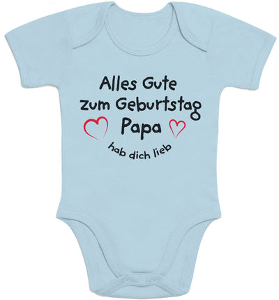 Alles Gute Zum Geburtstag Papa Hab dich Lieb Baby Body Kurzarm-Body