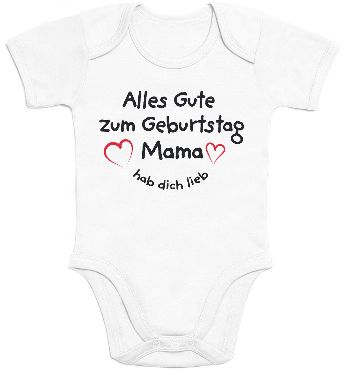 Alles Gute Zum Geburtstag Mama Hab dich Lieb Baby Body Kurzarm-Body